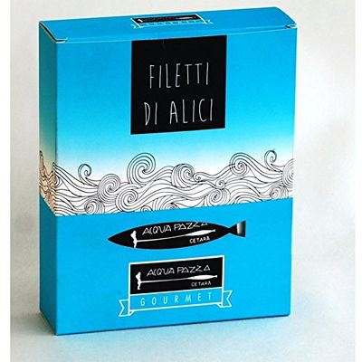 Anchovy fillets 50 Gr. - Acqua Pazza Gourmet