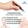 Exfoliating brush to treat And prevent razor bumps And ingrown hairs-including tweezers-eliminate shaving irritation For Face, Armpit, Legs, Bikini line-solution For Men And Women by Silky Skin view 4