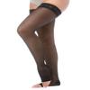 Relaxsan Basic 870A (Black 5/XXL) Compression Stockings Hold Up Stockings for Women Open Toe, 18-22 mmHg view 1