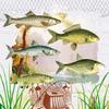 20 napkins fish in portrait, animals, lake, fishing, 33 x 33 cm view 1