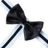 Acizi Men's Sexy Collared Bow Tie Bodysuit Thong Butler Teddy Costume Underwear (Black) view 3