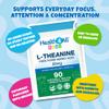 Health4All Kids L-Theanine 50mg 90 Chewable Tablets 3 Months Supply, Supports Focus, Attention & Concentration in Children, Orange Flavour Sugar-Free L-Theanine Supplement | Made in UK (not Gummies) view 4
