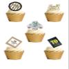 24 Stand Up 70th Age 70 Seventy Birthday Celebration Themed Edible Wafer paper Cake Toppers Decorations view 1