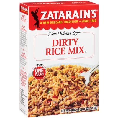 Zatarain's Reduced Sodium Creole Pilaf Mix Dirty Rice 40 Ounce