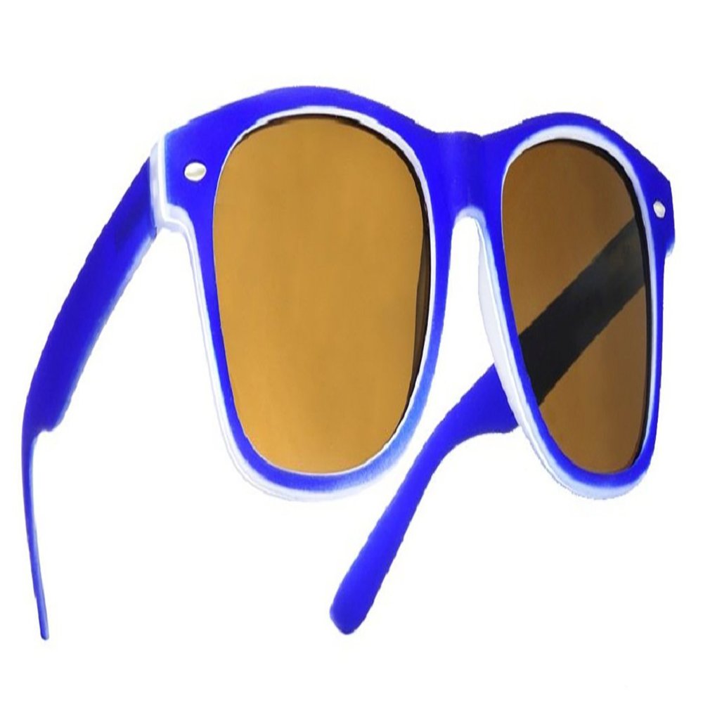 4sold Unisex SUN READING GLASSES +1.00, 1.5 +2.00 +2.5 +4.00 SUNGLASSES BLACK RETRO NOW BIG (UV sun reading Blue rubi, 3.00)