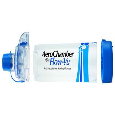 AeroChamber - Plus Flow-Vu Abstandshalter, mit Mundstck