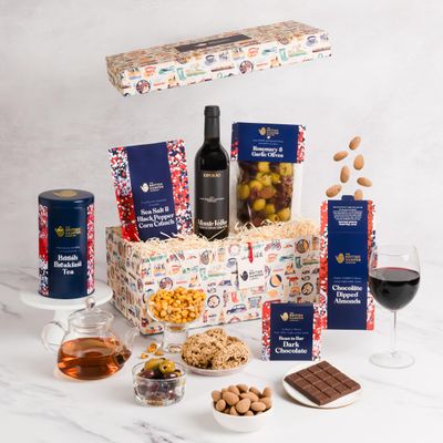 Deluxe Vegan Hamper - Food Basket Suitable For Vegans - Presented in a Unique Reusable Hamper Box