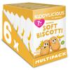 Kiddylicious Banana Biscotti - Yummy Baked Snacks for Kids - Suitable for 7+ Months - 36 Packs (6x6) view 1
