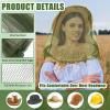 4 Pack Mosquito Head Net Face Mesh Net Head Protecting Net for Outdoor Hiking Camping Climbing Walking Mosquito Fly Insects Bugs Preventin (Regular Size, Navy Green) view 2