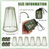4 Pack Mosquito Head Net Face Mesh Net Head Protecting Net for Outdoor Hiking Camping Climbing Walking Mosquito Fly Insects Bugs Preventin (Regular Size, Navy Green) view 3