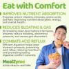 MealZyme - Digestive Enzyme Supplement - 8 Plant Based Complex with Bromelain, Betain HCL, Amylase, Protease, Lipase, Papain and Peppermint for Fast Indigestion and Bloating Relief - 90 Vegan Capsules view 3