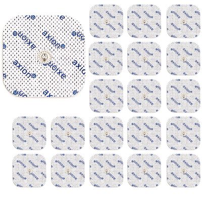 20 Electrodes Compatible with COMPEX - TENS EMS Pads Easy snap 5x5cm - Button Connection 3.75mm - axion Brand Quality