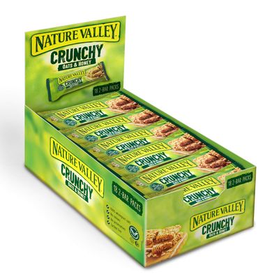 Nature Valley Crunchy Oats & Honey Cereal Bars 42g (Pack of 18 bars)
