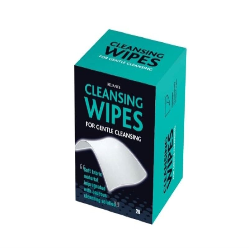 Reliance Alcohol-Free Cleansing Wipes (Box of 20) (RL970)