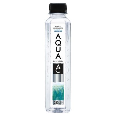 AQUA Carpatica Still Natural Mineral Water Pet, 250 ml, Pack of 12