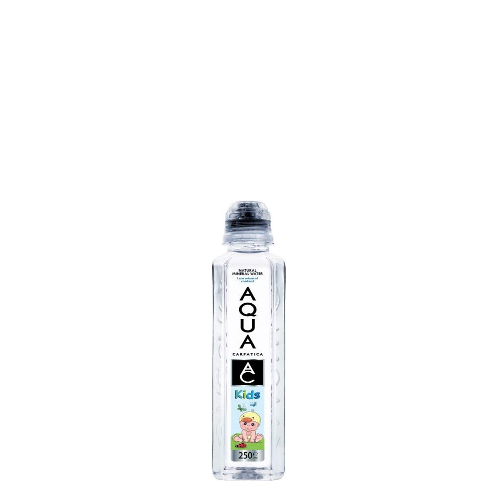 AQUA Carpatica Still Natural Mineral Water Kids Pet, 250 ml, Pack of 12