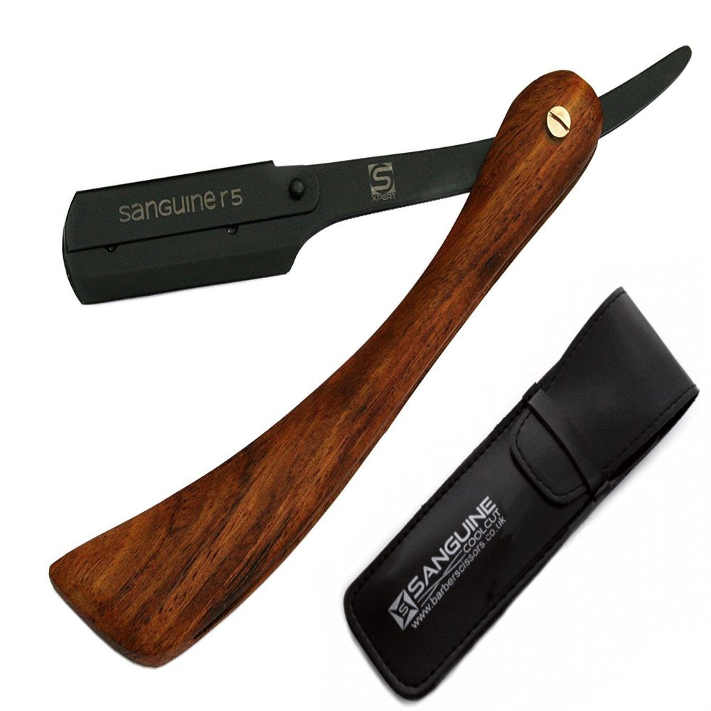 Shaving Razor, Beard Shaving Razor, Moustach Shaving Razor, Black, Pouch