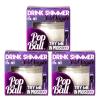 Popaball Drink Shimmer Violet Royale Blackcurrant Flavour | 3 x 21 grams | Prosecco, Gin, Mocktail & Cocktail Making Gifts | Gift Set Ideas For Her, Hampers & Hen Parties view 1