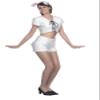 21FASHION Ladies Naughty Sexy Play Girl Costume Womens White Fluffy Bunny Fancy Dress Hen Night Party Outfit One Size Fits UK 8-14 view 1
