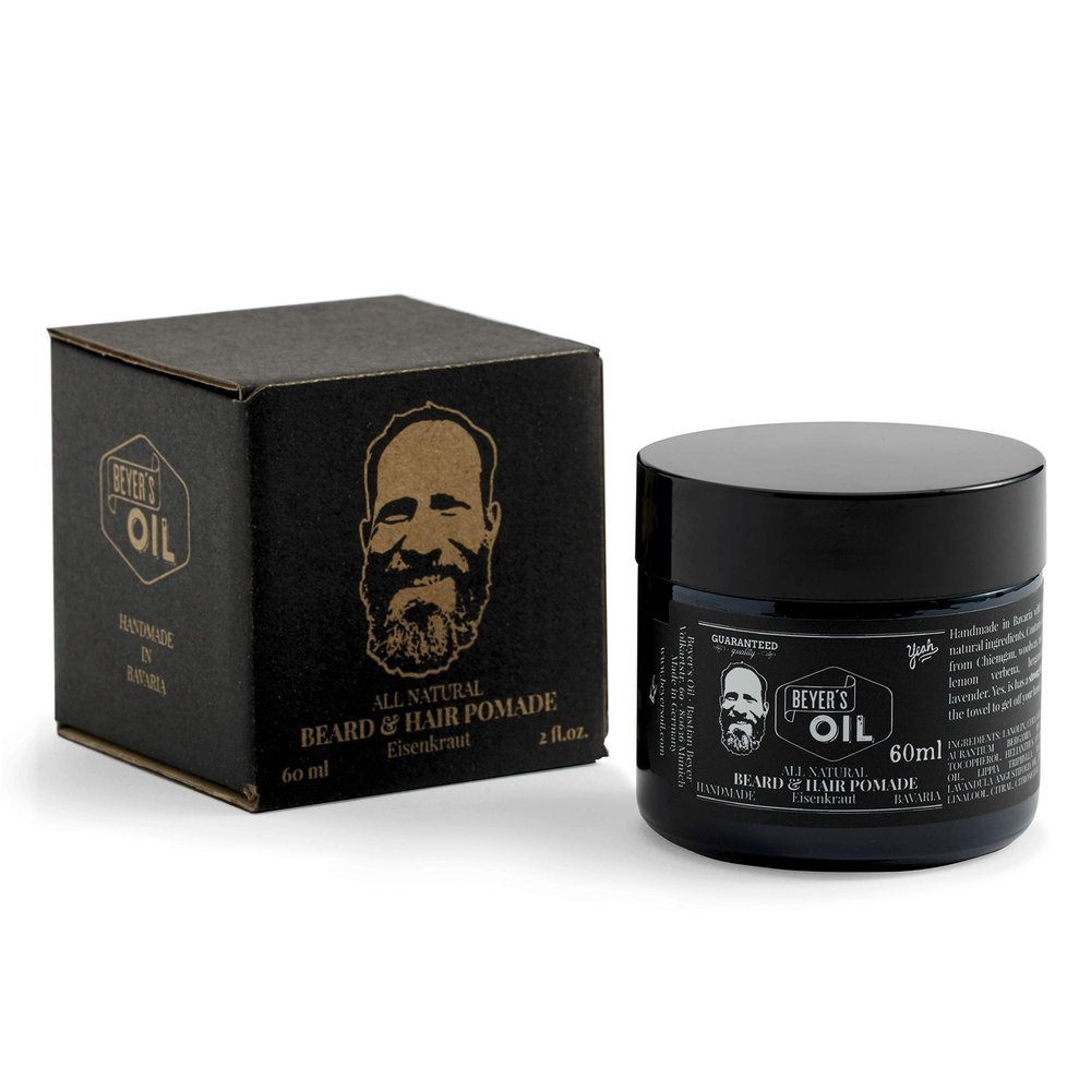 Beyer's Oil Beard & Hair Pomade Beard & Hair Pomade  60ml  100% Natural Handmade in Bavaria