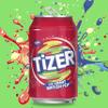 Barr Tizer - Fizzy Drinks 24 Pack x 330ml Cans - Tangy Citrus Flavour Soft Drinks Cans view 3
