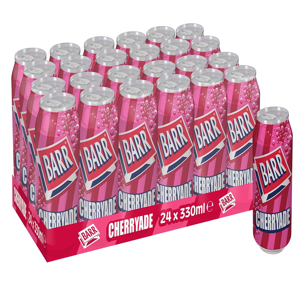 Barr Cherryade Cans, 24 x 330 ml
