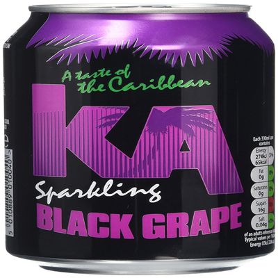 KA Sparkling Black Grape Cans, 24 x 330 ml