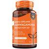 Nutravita Organic Ashwagandha KSM-66 with 5% Withanolides - Vegan Friendly with The Highest Concentration Most Bioavailable Full-Spectrum Root Powder for Immune Support - Made in The UK view 1