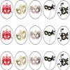 15 x 2 inch cupcake toppers masquerade edible wafer view 1