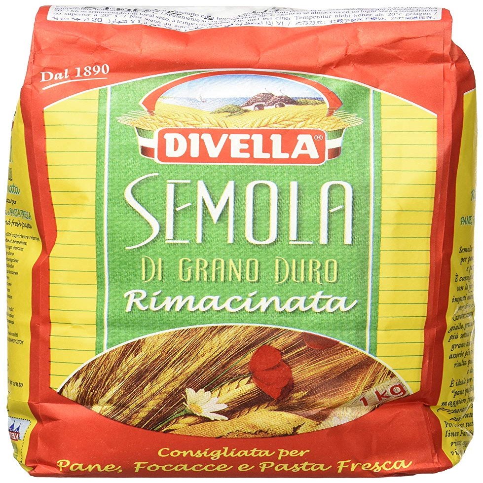 12x Divella Semola Di Grano Duro Rimacinata durum Wheat Semolina 1kg