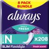 Always Daily Fresh Slim Flexistyle Normal Panty Liners 26 Liners, Odour Lock, Feel Nothing But Fresh & Protected view 1