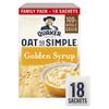 Quaker Oat So Simple Golden Syrup Porridge Sachets, 18 x 36 g (Pack of 8) view 1