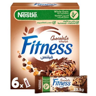 Nestle Fitness Chocolate Breakfast Cereal Bar - 6 Packs/141 gm