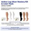 Activa British Standard Leg Ulcer Hosiery Kit, XX Large, Black/Sand - 40mmHg view 2