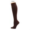 3 Pairs Women's Knee-high Therapeutic Graduated Anti-Fatigue 8-15mmHg Combed Cotton Compression Socks, W8-packbrown, One Size view 2