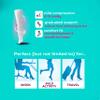 3 Pairs Women's Knee-high Therapeutic Graduated Anti-Fatigue 8-15mmHg Combed Cotton Compression Socks, W8-packbrown, One Size view 3