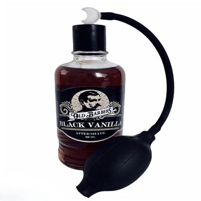 BLACK VANILLA OLD BARBERS Aftershave with 400ml OB6245 nebulizer