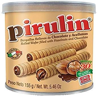 Chocolate Pirulin Waffles, Box 6 cans