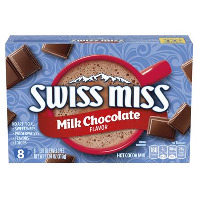 Swiss Miss Milk Chocolate Hot Cocoa Drink Mix 8 Sachets 313g