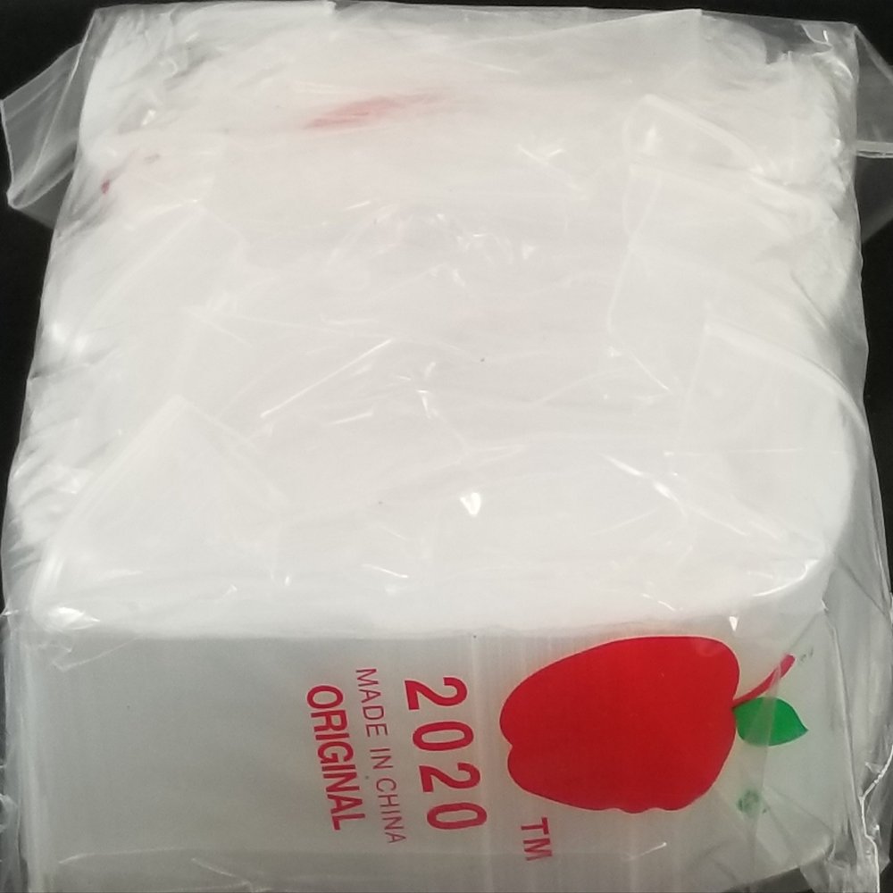2020 Original Mini Ziplock 2.5mil Plastic Bags 2" x 2" Reclosable Baggies (Clear) (Pack of 1000)