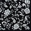 20 Serviettes Flower Tendril Black / White / Flowers / Ornaments 33 x 33 cm view 1