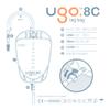 Ugo Leg Bags  Urine Drainage Bags/Catheter Leg Bags, T Tap or Lever Tap with Soft Fabric Backing and a Natural Leg-Shape Design (Pack of 10) view 3
