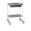 AW Select Treatment Trolley Stainless Steel with Guard Lip, 2 Shelves & Single Drawer (AWSH20150) view 1