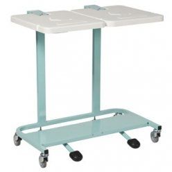 Bristol Maid Mild Steel Linen Trolley - Cantilever Frame, Double Bag & Pedal Operated (WT62PLMS)
