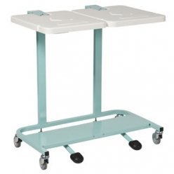 Bristol Maid Mild Steel Linen Trolley - Cantilever Frame, Double Bag & Pedal Operated (WT62PLMS)