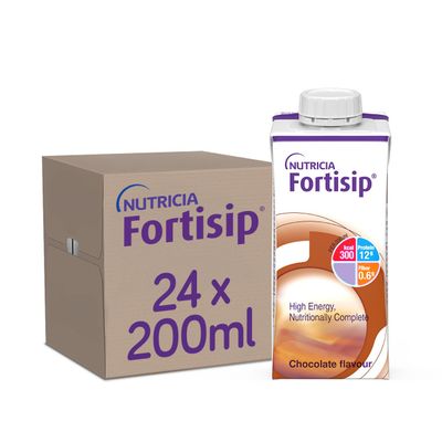 Fortisip Chocolate Nutritional Drink 200ml x24