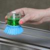 Fackelmann 41576 Washing Up Brush, Washing Up Brush with Reservoir for Dishes and Dishes, Plastic, Blue, 8 x 7 x 5 cm view 2
