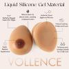 Vollence B Cup Silicone Breast Forms Fake Boobs Concave Bra Pad Mastectomy Transgender Cosplay Crossdresser - Suntan view 2