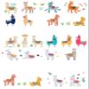 22 Stand Up Cute Colourful Llama Themed Edible Wafer paper Cake Toppers Decorations view 2