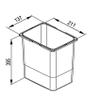 BUCKET FOR OUR BINS (JC601, JC602, JC603, JC604) (10l) view 2